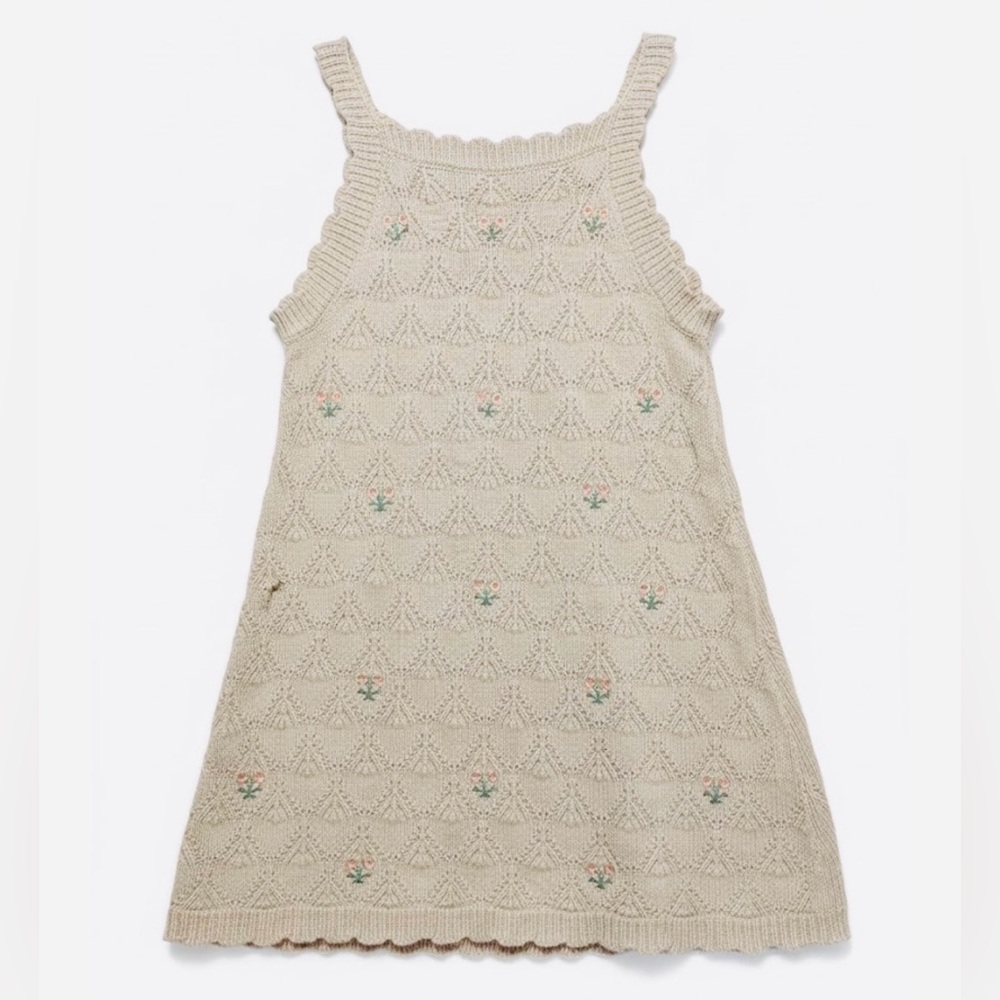 Pointelle Knit Dress